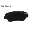 SKF VKBP 80161 A - Jeu de 4 plaquettes de frein avant