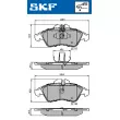 SKF VKBP 80254 - Jeu de 4 plaquettes de frein avant