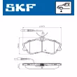 SKF VKBP 80281 E - Jeu de 4 plaquettes de frein avant