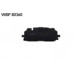 SKF VKBP 80360 - Jeu de 4 plaquettes de frein avant
