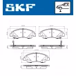 SKF VKBP 80386 A - Jeu de 4 plaquettes de frein avant