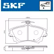 SKF VKBP 80404 A - Jeu de 4 plaquettes de frein avant