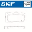 SKF VKBP 80435 - Jeu de 4 plaquettes de frein avant