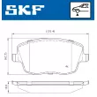 SKF VKBP 80517 - Jeu de 4 plaquettes de frein avant