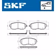 SKF VKBP 80545 A - Jeu de 4 plaquettes de frein avant