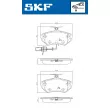 SKF VKBP 80547 E - Jeu de 4 plaquettes de frein avant