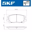 SKF VKBP 80693 - Jeu de 4 plaquettes de frein avant