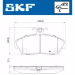 SKF VKBP 80711 - Jeu de 4 plaquettes de frein avant