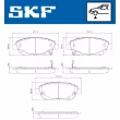 SKF VKBP 80922 A - Jeu de 4 plaquettes de frein avant