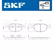 SKF VKBP 81002 - Jeu de 4 plaquettes de frein avant