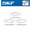 SKF VKBP 81072 A - Jeu de 4 plaquettes de frein avant