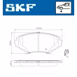 SKF VKBP 81085 A - Jeu de 4 plaquettes de frein avant