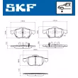 SKF VKBP 81086 A - Jeu de 4 plaquettes de frein avant