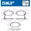 SKF VKBP 90032 A - Jeu de 4 plaquettes de frein arrière