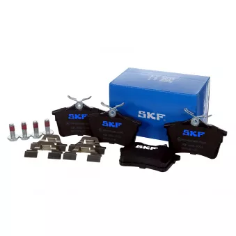 Jeu de 4 plaquettes de frein avant SKF VKBP 90036 pour PEUGEOT PARTNER 1.2 THP - 110cv