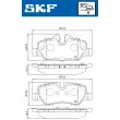 SKF VKBP 90124 - Jeu de 4 plaquettes de frein arrière