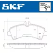 SKF VKBP 90149 - Jeu de 4 plaquettes de frein avant