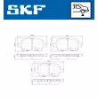 SKF VKBP 90156 A - Jeu de 4 plaquettes de frein arrière