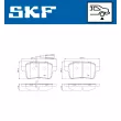 SKF VKBP 90274 E - Jeu de 4 plaquettes de frein arrière