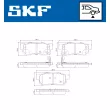 SKF VKBP 90340 A - Jeu de 4 plaquettes de frein arrière