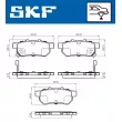 SKF VKBP 90381 A - Jeu de 4 plaquettes de frein arrière