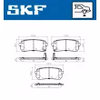 SKF VKBP 90464 A - Jeu de 4 plaquettes de frein arrière