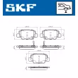 SKF VKBP 90496 A - Jeu de 4 plaquettes de frein avant