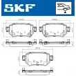 SKF VKBP 90497 A - Jeu de 4 plaquettes de frein avant