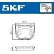 SKF VKBP 90514 - Jeu de 4 plaquettes de frein avant
