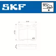 SKF VKBP 90540 - Jeu de 4 plaquettes de frein avant