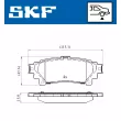 SKF VKBP 90604 - Jeu de 4 plaquettes de frein arrière