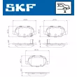 SKF VKBP 90808 A - Jeu de 4 plaquettes de frein avant