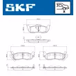 SKF VKBP 90824 A - Jeu de 4 plaquettes de frein arrière