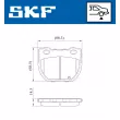 SKF VKBP 90932 - Jeu de 4 plaquettes de frein avant
