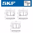 SKF VKBP 91094 A - Jeu de 4 plaquettes de frein arrière