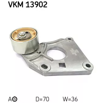 Poulie-tendeur, courroie crantée SKF VKM 13902