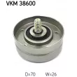 SKF VKM 38600 - Poulie renvoi/transmission, courroie trapézoïdale à nervures