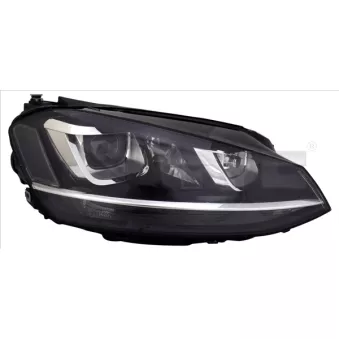 Projecteur principal TYC 20-14224-06-2 pour VOLKSWAGEN GOLF 1.0 TSI - 115cv