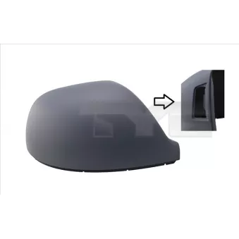 Revêtement, rétroviseur extérieur TYC OEM 7E1857528J
