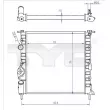 TYC 728-0013-R - Radiateur, refroidissement du moteur