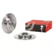 BREMBO 08.9512.76 - Jeu de 2 disques de frein arrière