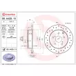 BREMBO 08.A429.1X - Jeu de 2 disques de frein arrière