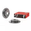BREMBO 08.A429.1X - Jeu de 2 disques de frein arrière