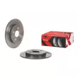 BREMBO 08.A534.1X - Jeu de 2 disques de frein arrière
