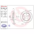 BREMBO 08.A534.2X - Jeu de 2 disques de frein arrière