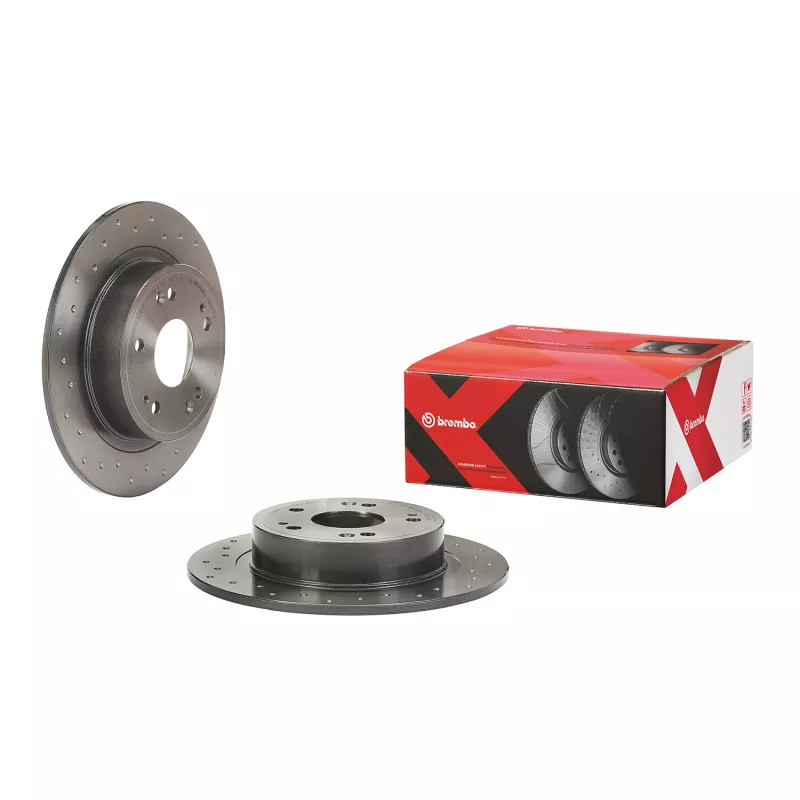 Jeu de 2 disques de frein arrière BREMBO 08.B271.1X - Visuel 1