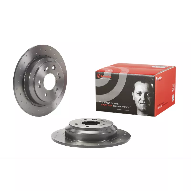 Jeu de 2 disques de frein arrière BREMBO 08.B360.1X - Visuel 1