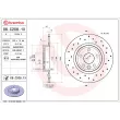 BREMBO 08.C208.1X - Jeu de 2 disques de frein arrière
