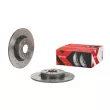 BREMBO 08.C208.1X - Jeu de 2 disques de frein arrière