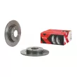 BREMBO 08.C653.1X - Jeu de 2 disques de frein arrière